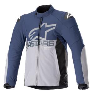 Alpinestars SMX Wasserdichte Motorradjacke dunkelblau-grau
