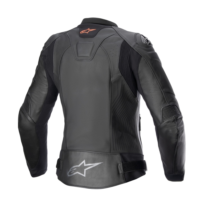 Damen-Motorradjacke Alpinestars Stella GP PLUS 4 schwarz-schwarz