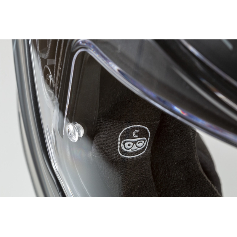 Klappbarer Motorradhelm Cassida Modulo 2.1 Profile Vision mattschwarz-grau reflektierend