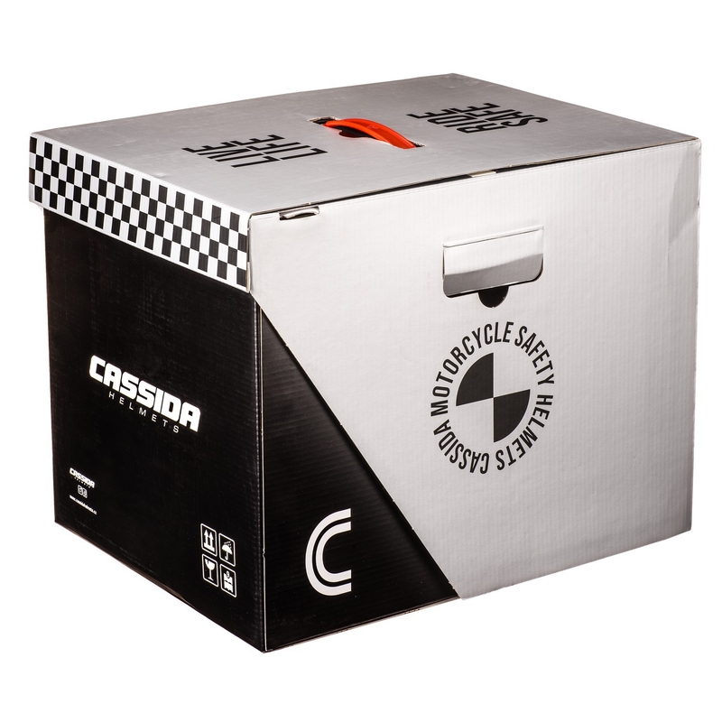 Klappbarer Motorradhelm Cassida Modulo 2.1 Profile Vision mattschwarz-grau reflektierend
