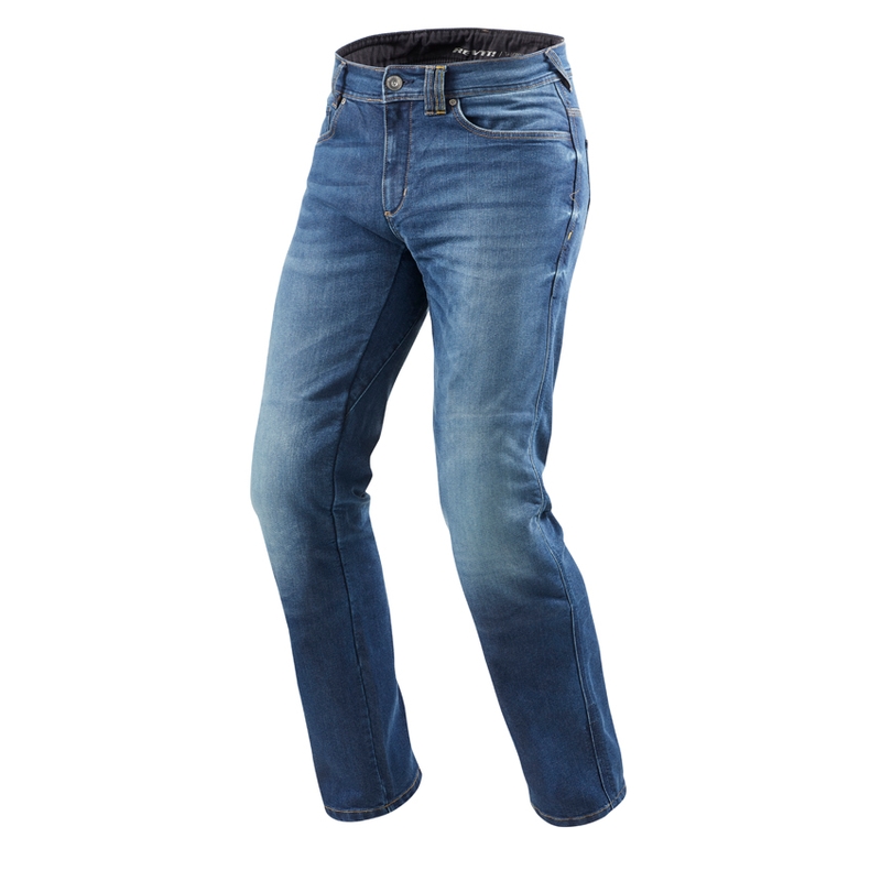 Revit Philly 2 LF Blau Cropped Motorrad Jeans Ausverkauf