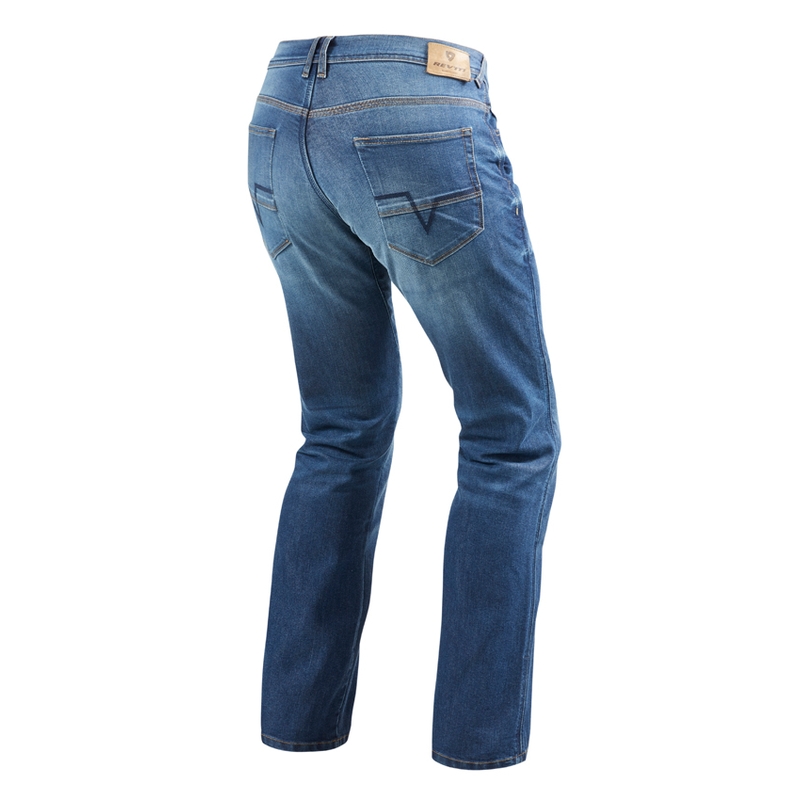 Revit Philly 2 LF Blau Cropped Motorrad Jeans Ausverkauf