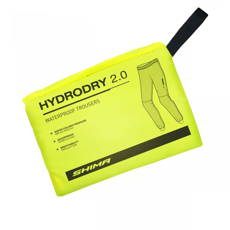 Wasserdichte Hose Shima Hydrodry 2.0 schwarz-fluo gelb