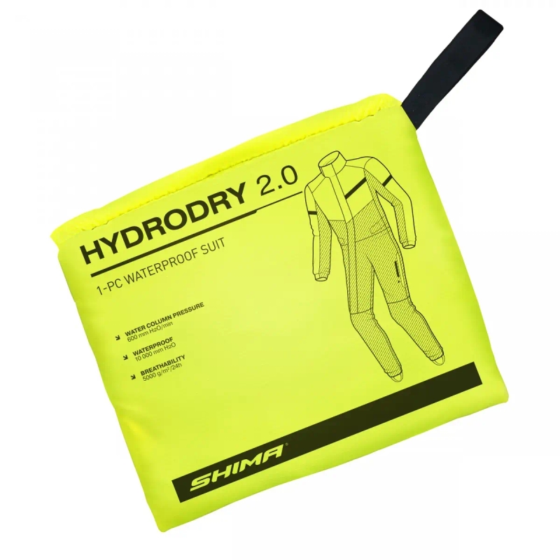 Shima Hydrodry 2.0 wasserdichter Neoprenanzug schwarz-fluo gelb