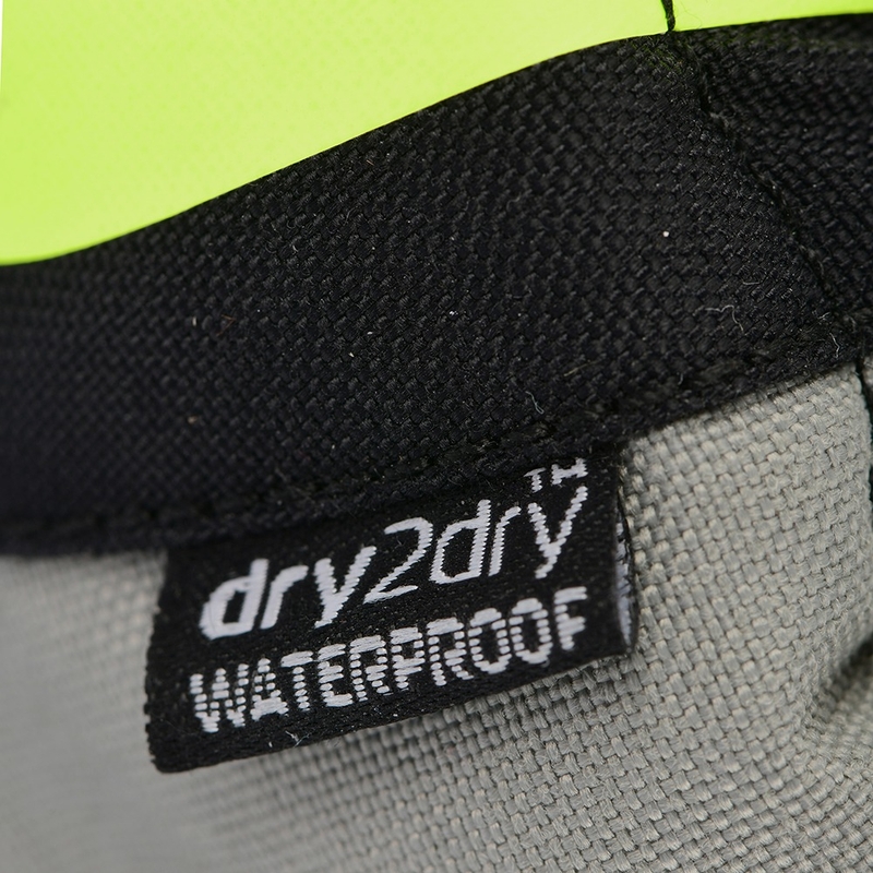 Motorradhandschuhe Oxford Montreal 4.0 DRY2DRY™ Schwarz-Grau-Fluogelb