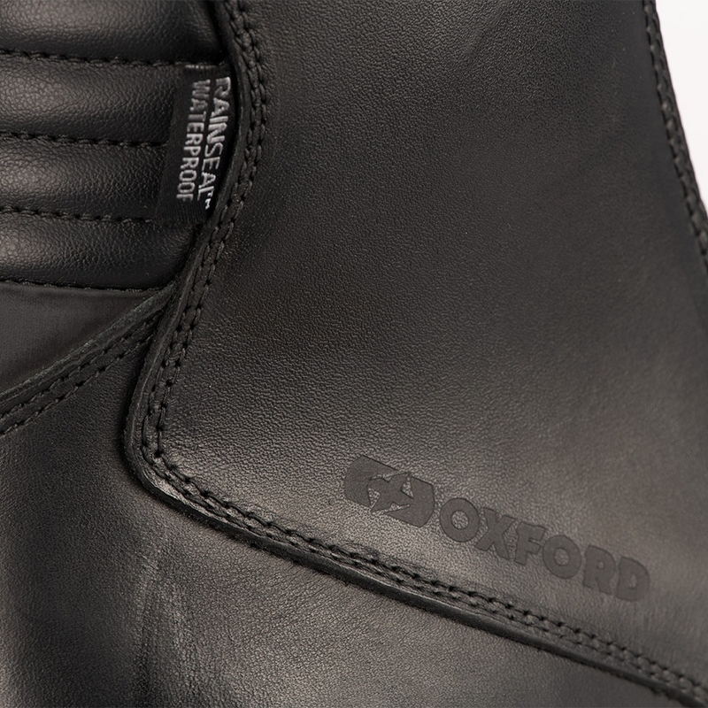 Damen-Motorradstiefel Oxford Valentina schwarz Ausverkauf