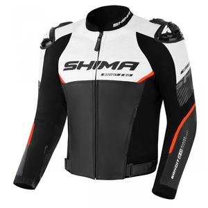 Shima Bandit 2.0 Motorradjacke Schwarz-Weiß-Rot