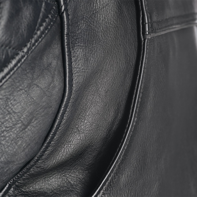 Leder-Motorradjacke Oxford Route 73 2.0 schwarz