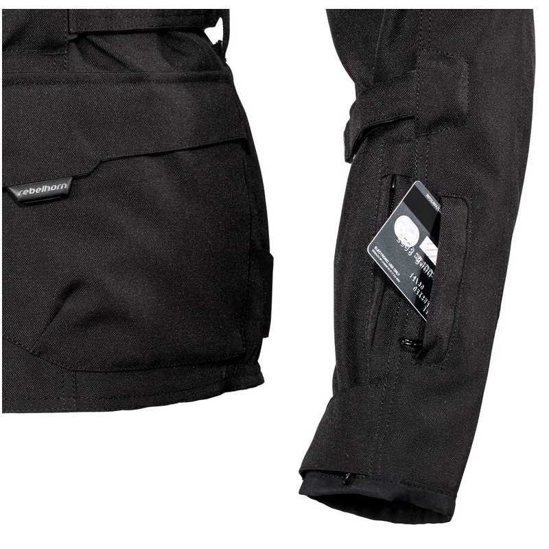 Moto Jacke Rebelhorn Hiker II schwarz sale Ausverkauf