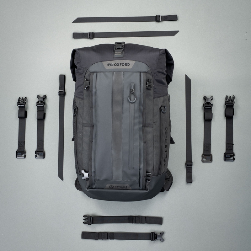 Motorradtasche Oxford Atlas B-20 Advanced Rucksack 20 l schwarz