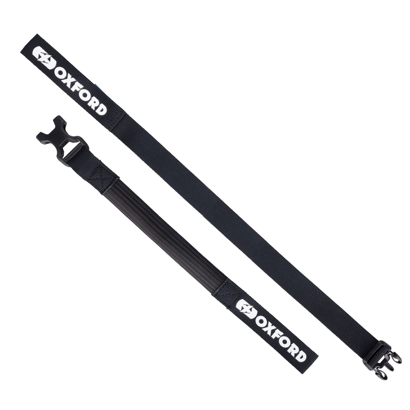 Gepäckgurte Oxford Atlas B-Clip 2 Stück schwarz 26 mm x 1,2 m