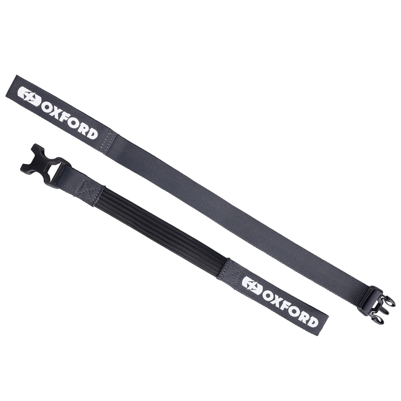 Gepäckgurte Oxford Atlas B-Clip 2 Stück grau 26 mm x 1,2 m