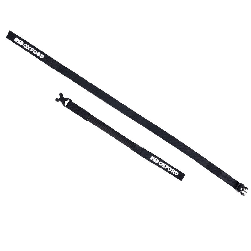Gepäckgurte Oxford Atlas B-Clip 2 Stück schwarz 17 mm x 2 m