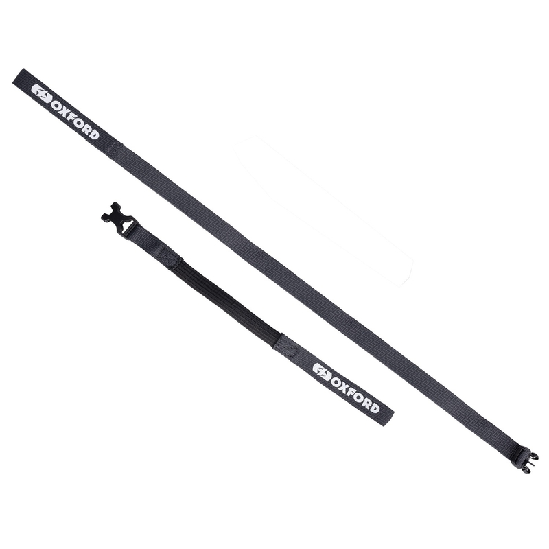 Gepäckgurte Oxford Atlas B-Clip 2 Stück grau 17 mm x 2 m