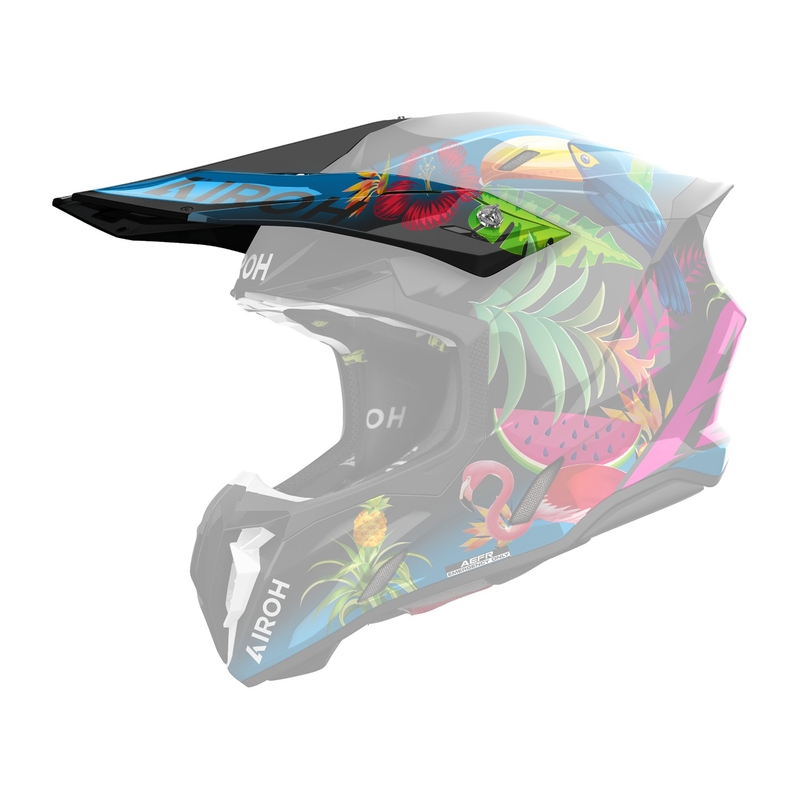 Helmvisier Airoh Twist 3 Amazonia schwarz-blau