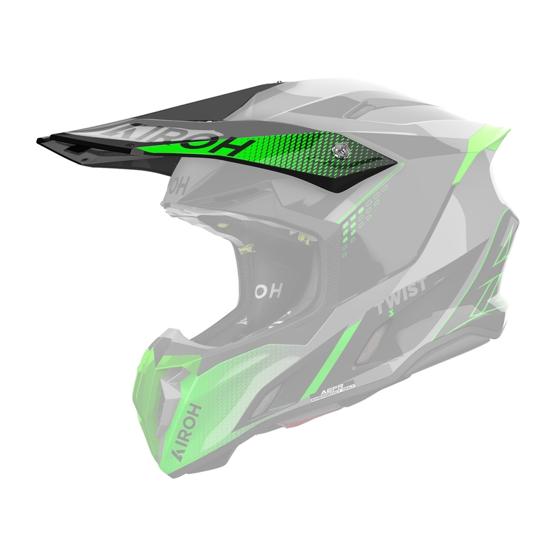 Visier für Airoh Twist 3 Shard grün glänzender Helm