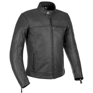 Oxford Walton Schwarze Motorradjacke aus Leder