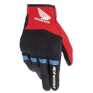 Motorradhandschuhe Alpinestars Copper Honda Kollektion 2025 schwarz-rot-blau