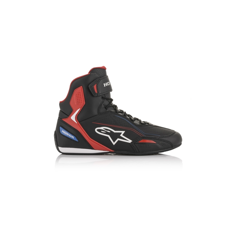 Motorradstiefel Alpinestars Faster-3 Honda-Kollektion schwarz-rot-blau