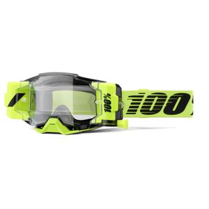 Motocross-Brille 100 % – USA Armega Forecast fluo grün (klares Glas)