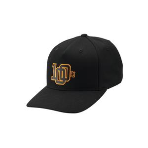 Schwarze 100 % Varsity-Snapback-Kappe