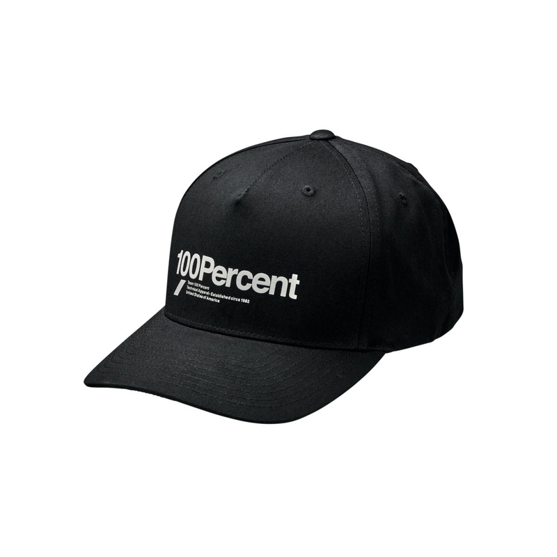 100 % Manifesto Snapback-Kappe schwarz