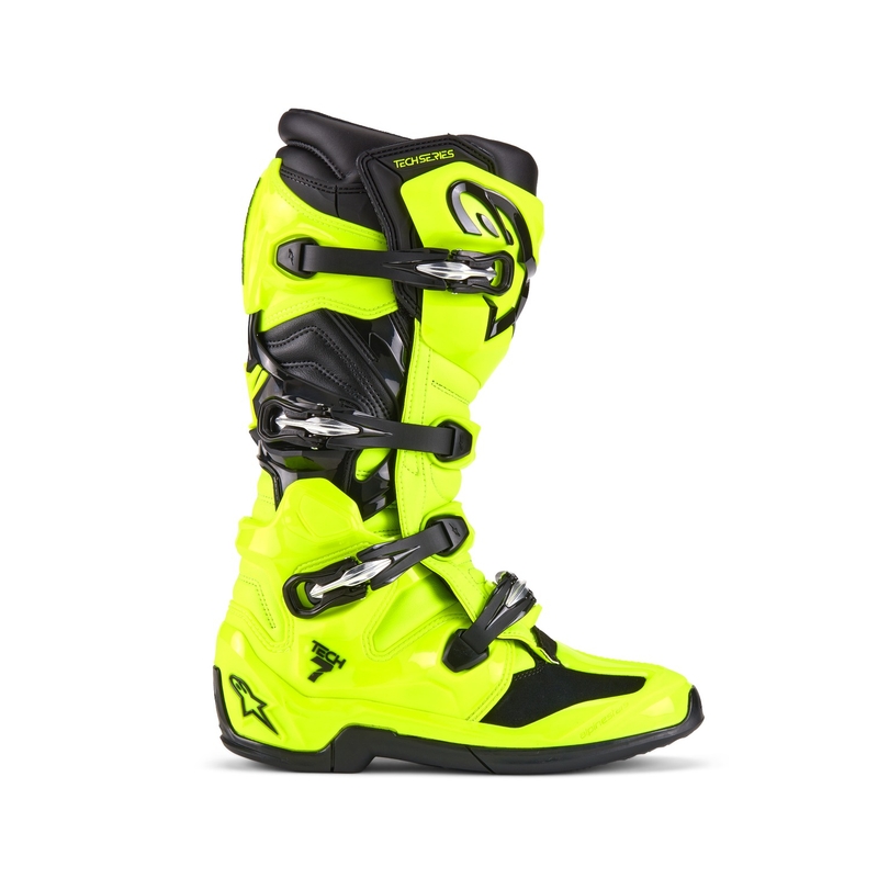 Alpinestars Tech 7 Motorradstiefel neongelb-schwarz