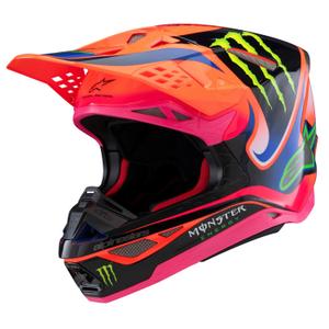 Alpinestars Supertech S-M10 Edition HAIDEN DEEGAN Motocross-Helm Fluo Orange-Lila-Pink-Grün 2025