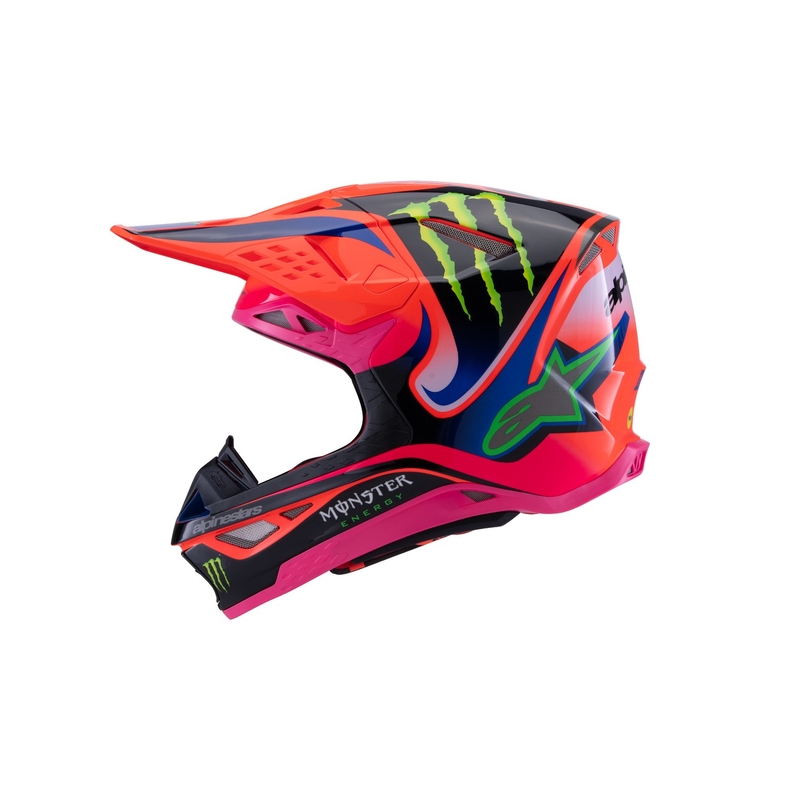 Alpinestars Supertech S-M10 HAIDEN DEEGAN Edition Motocross-Helm fluo orange-lila-pink-grün