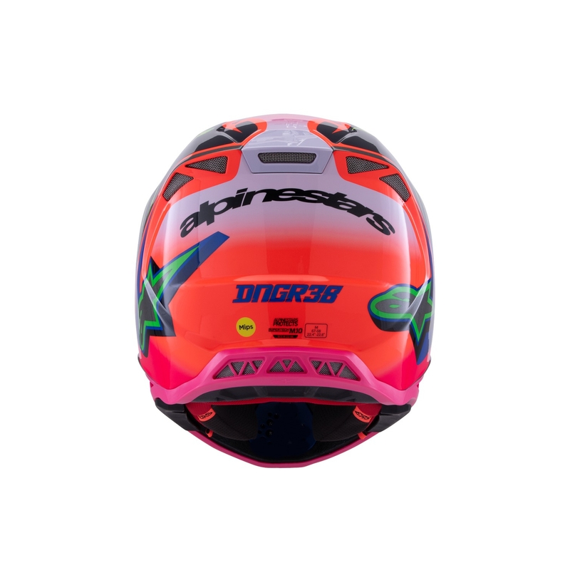 Alpinestars Supertech S-M10 HAIDEN DEEGAN Edition Motocross-Helm fluo orange-lila-pink-grün