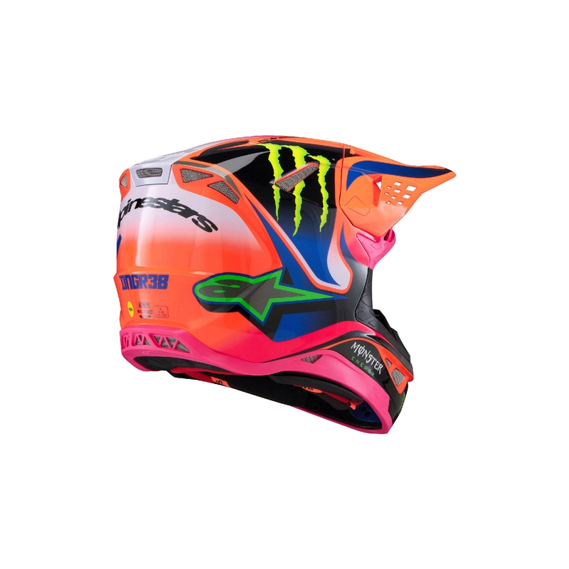 Alpinestars Supertech S-M10 HAIDEN DEEGAN Edition Motocross-Helm fluo orange-lila-pink-grün