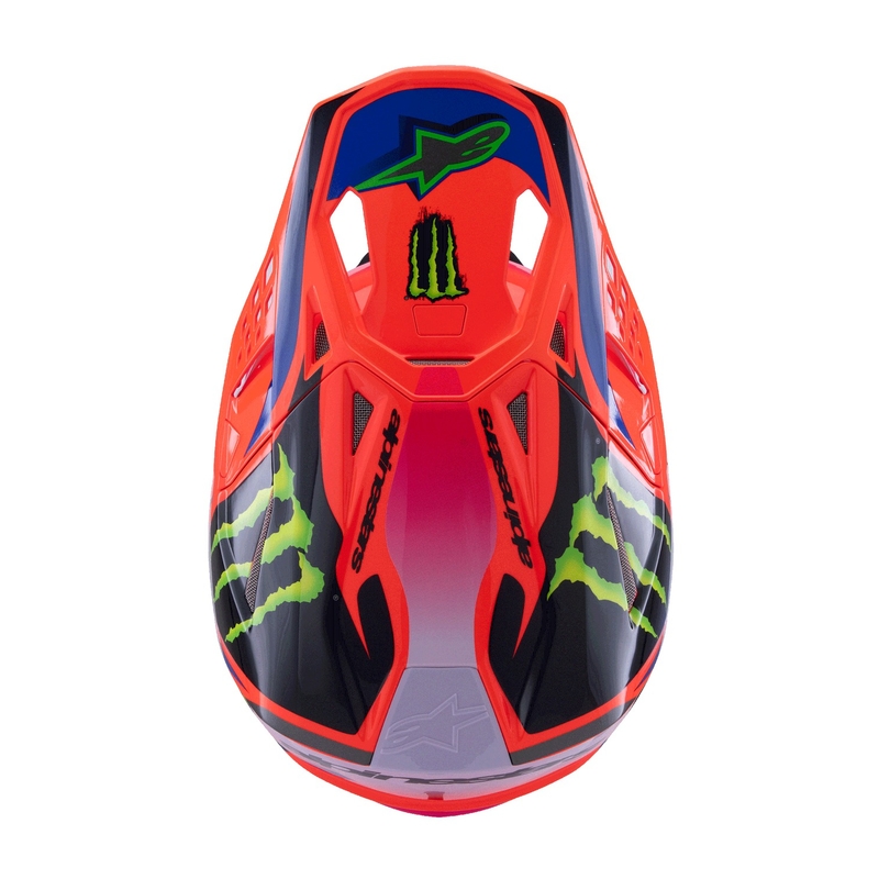 Alpinestars Supertech S-M10 HAIDEN DEEGAN Edition Motocross-Helm fluo orange-lila-pink-grün