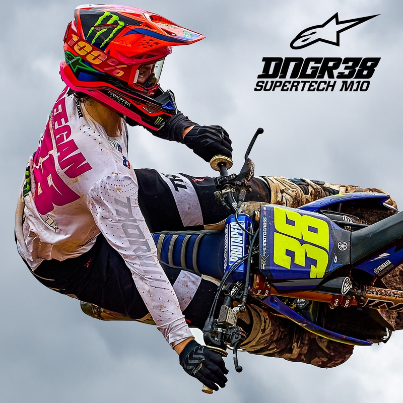 Alpinestars Supertech S-M10 HAIDEN DEEGAN Edition Motocross-Helm fluo orange-lila-pink-grün