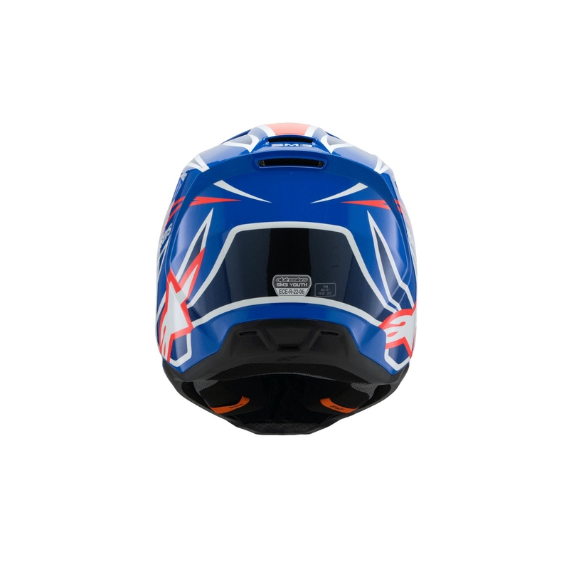 Alpinestars S-M3 WURX Kinder Motocrosshelm blau-rot-weiß-schwarz