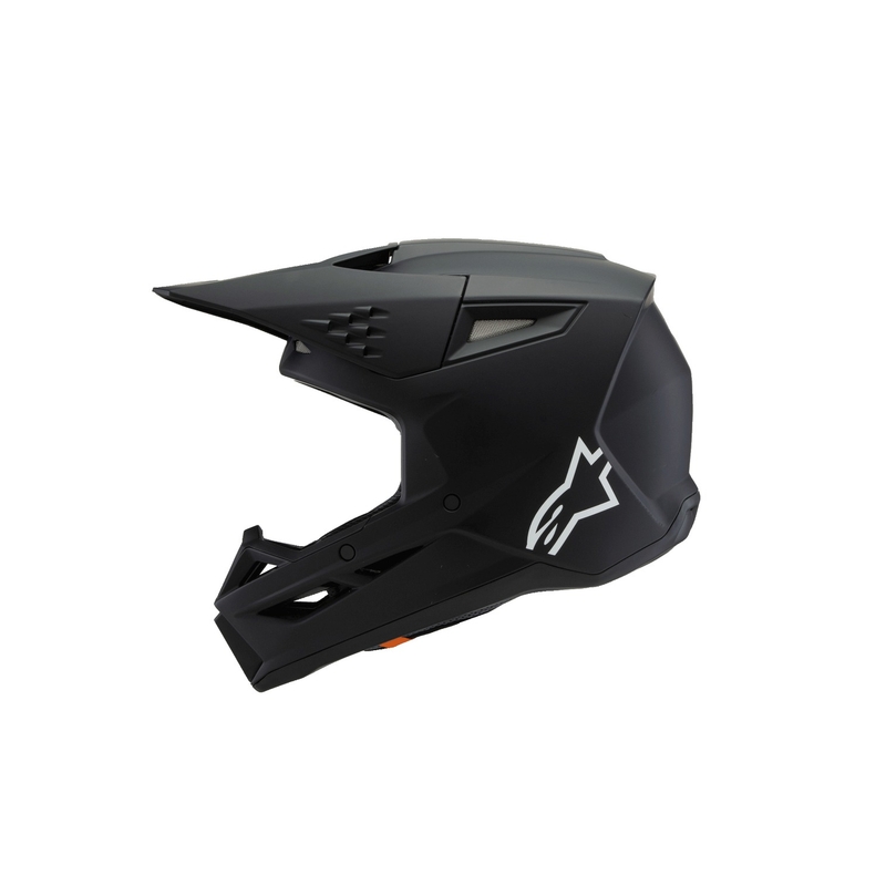 Alpinestars S-M3 Solid Kinder Motocross Helm Mattschwarz