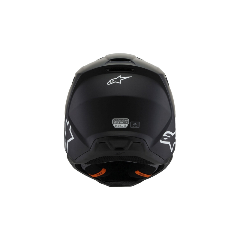 Alpinestars S-M3 Solid Kinder Motocross Helm Mattschwarz