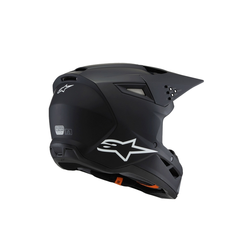 Alpinestars S-M3 Solid Kinder Motocross Helm Mattschwarz