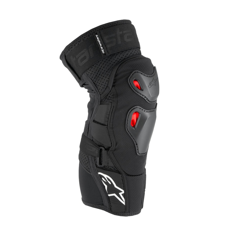 Alpinestars Bionic Pro Plasma Knieprotektoren schwarz-rot-weiß
