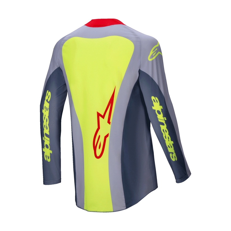 Alpinestars Techstar Melt Motocross-Trikot rot-grau