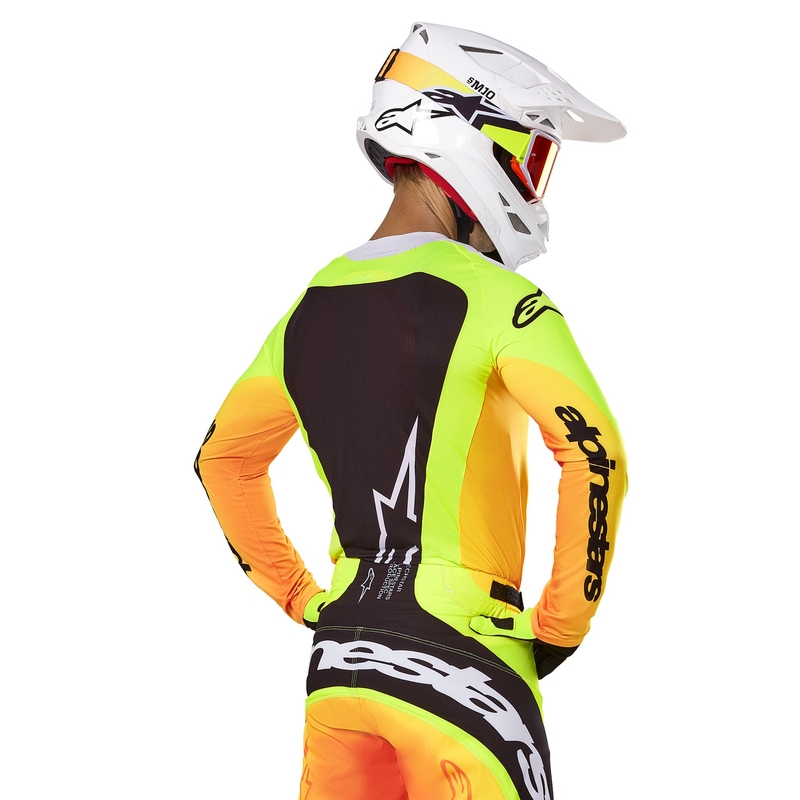 Alpinestars Techstar Melt Motocross-Trikot gelb-schwarz