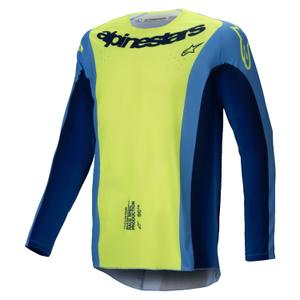 Motocross-Trikot Alpinestars Techstar Melt fluo gelb-blau