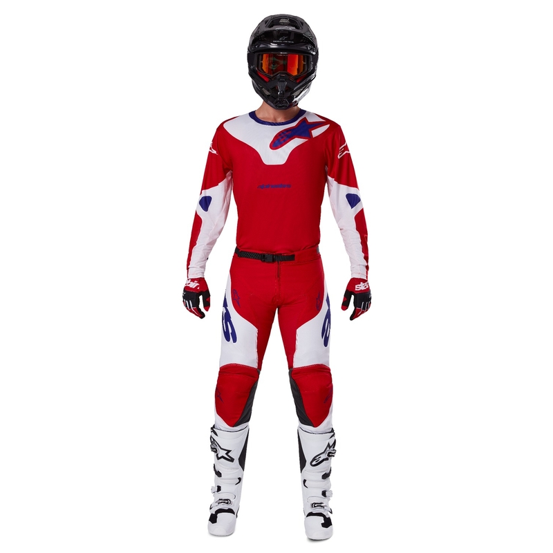Alpinestars Racer Veil Motocross-Trikot rot-weiß