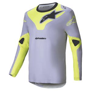 Motocross-Trikot Alpinestars Racer Veil grau-fluo gelb