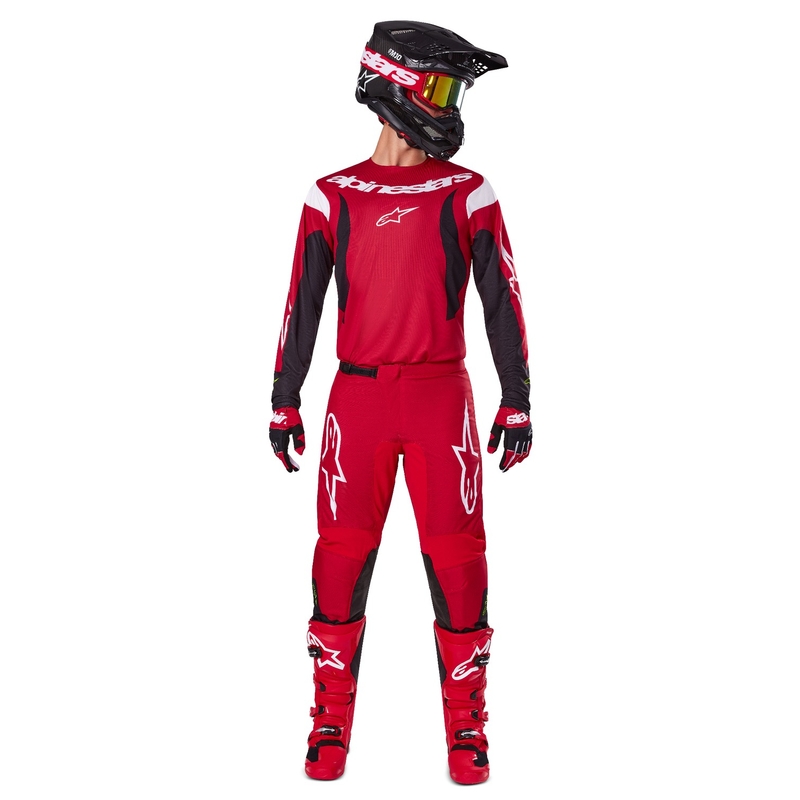 Alpinestars Fluid Haul Motocross-Trikot rot-schwarz