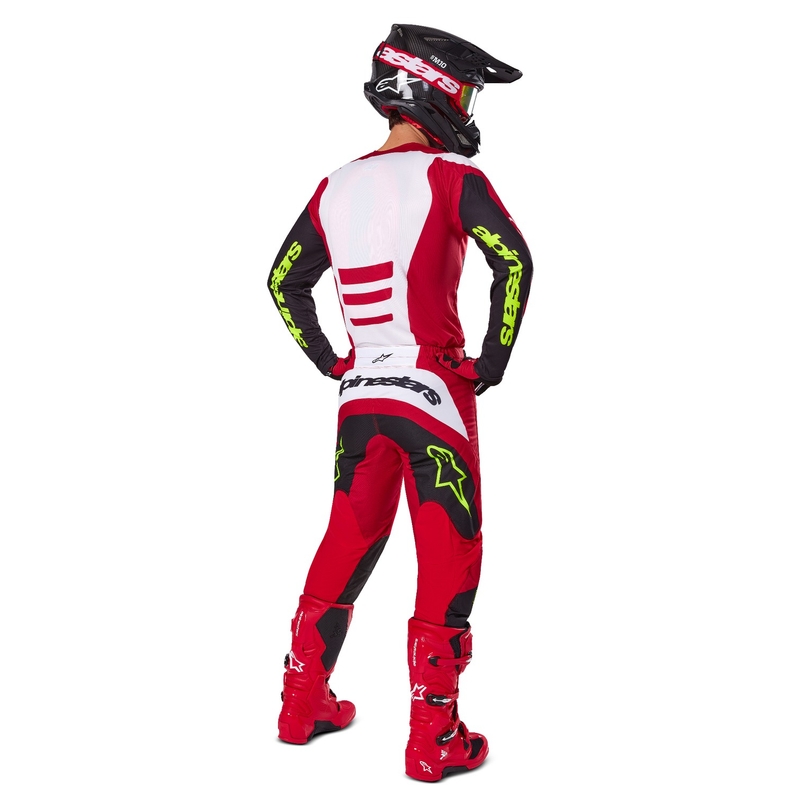 Alpinestars Fluid Haul Motocross-Trikot rot-schwarz