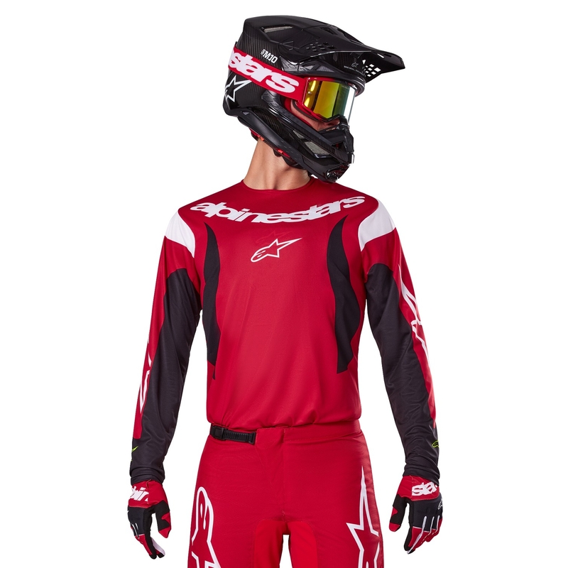 Alpinestars Fluid Haul Motocross-Trikot rot-schwarz