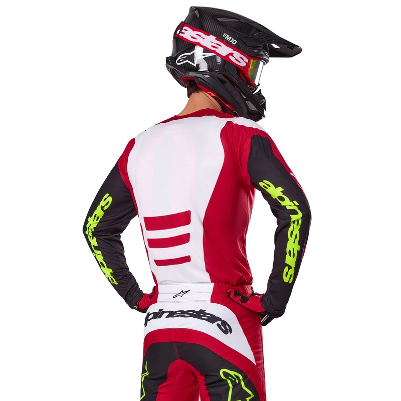 Alpinestars Fluid Haul Motocross-Trikot rot-schwarz