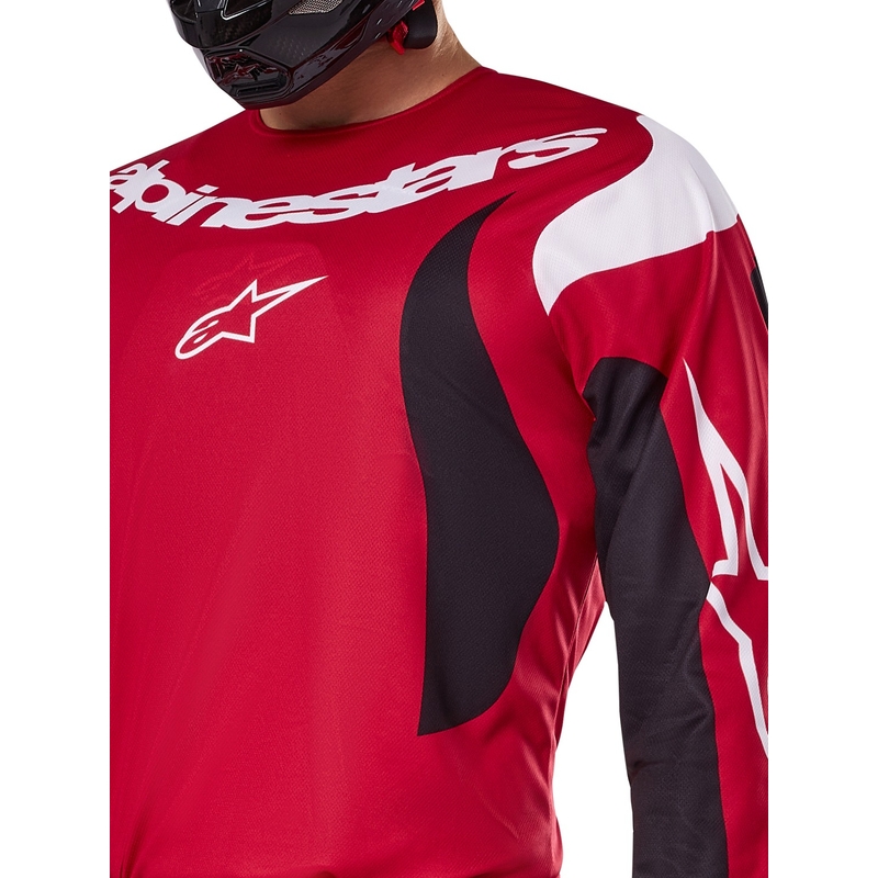 Alpinestars Fluid Haul Motocross-Trikot rot-schwarz