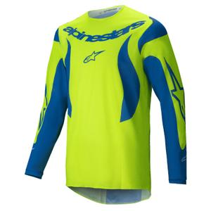 Motocross-Trikot Alpinestars Fluid Haul fluo gelb-blau