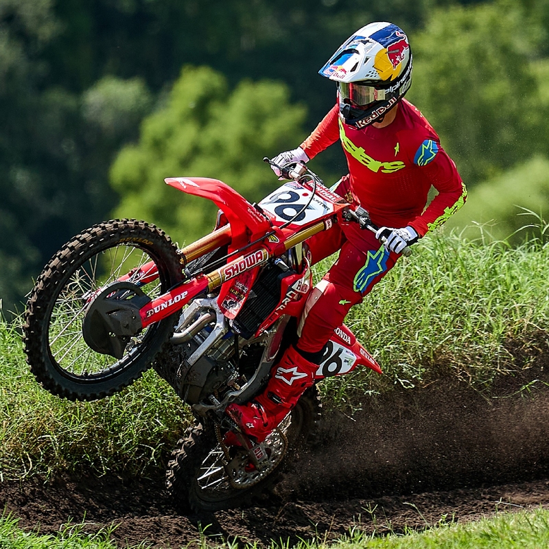 Alpinestars Supertech Maker Motocross-Trikot rot-fluo gelb
